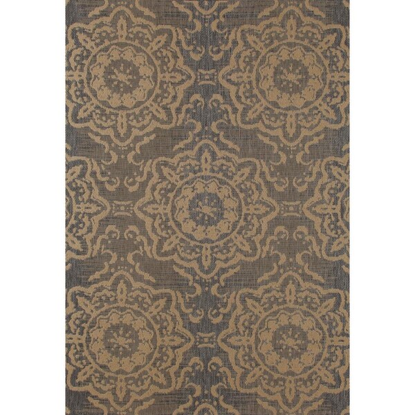 Standalone 4 x 6 ft. Plymouth Collection Refreshing Flat Woven Indoor & Outdoor Area Rug, Gray - ST2590126