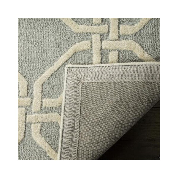 Safavieh Cambridge Hand Tufted Runner Rug- Light Grey - Ivory- 2 ft. 6 in. x 8 ft. - CAM311L-28