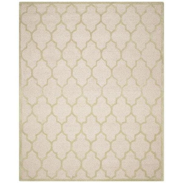 Safavieh Cambridge Hand Tufted Rectangle RugIvory & Light Green 4 x 6 ft. - CAM134N-4