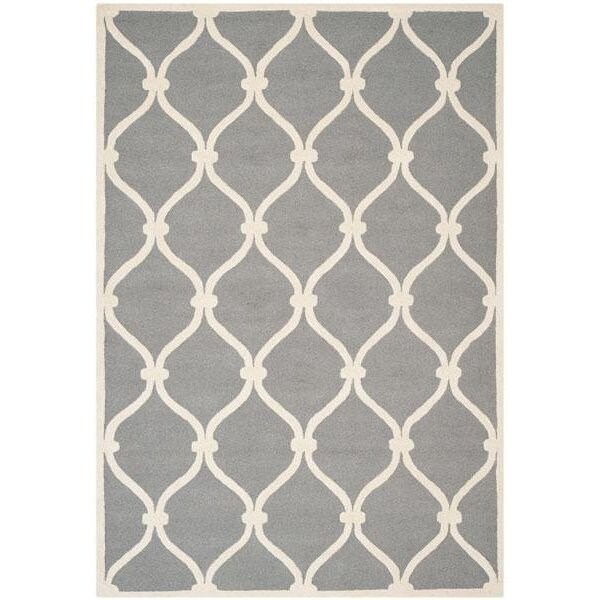 Safavieh Cambridge Hand Tufted Runner RugDark Grey & Ivory 2 ft.6 in. x 8 ft. - CAM710D-28