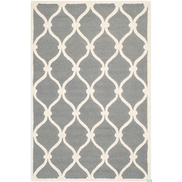 Safavieh Cambridge Hand Tufted Runner RugDark Grey & Ivory 2 ft.6 in. x 8 ft. - CAM710D-28