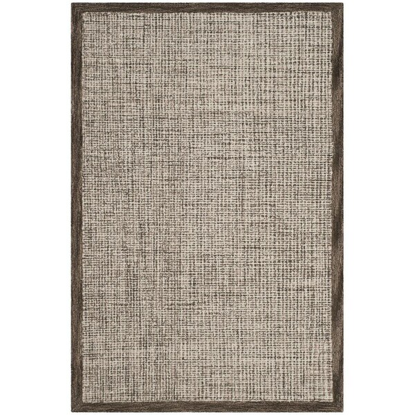 Safavieh Abstract Hand Tufted Small Rectangle Area Rug, Brown and Ivory - 4 x 6 ft. - ABT220D-4