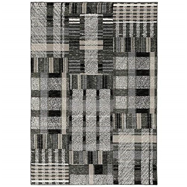 Oriental Weavers 2 ft. 6 in. x 12 ft. Atlas 752C0 Runner Area RugBlack - A752C0076365ST