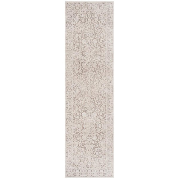 Safavieh 2 ft.-3 in. x 8 ft. Reflection Power Loomed Runner Area RugBeige & Cream - RFT670A-28