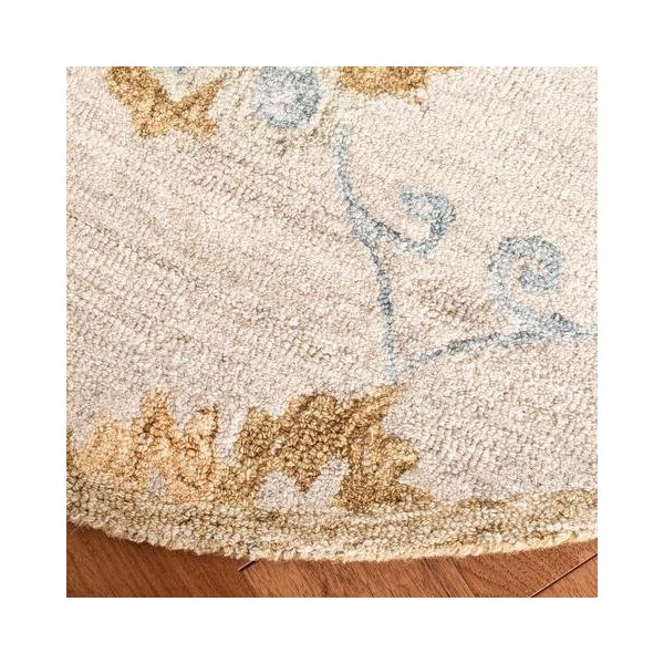 Safavieh Blossom Contemporary Rectangle Hand Tufted RugsBeige & Sage 4 x 6 ft. - BLM560B-4
