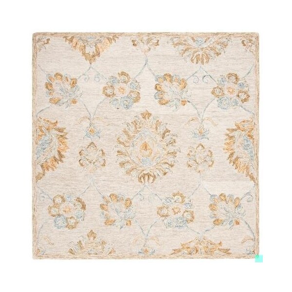 Safavieh Blossom Contemporary Rectangle Hand Tufted RugsBeige & Sage 4 x 6 ft. - BLM560B-4