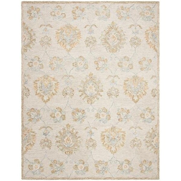 Safavieh Blossom Contemporary Rectangle Hand Tufted RugsBeige & Sage 4 x 6 ft. - BLM560B-4