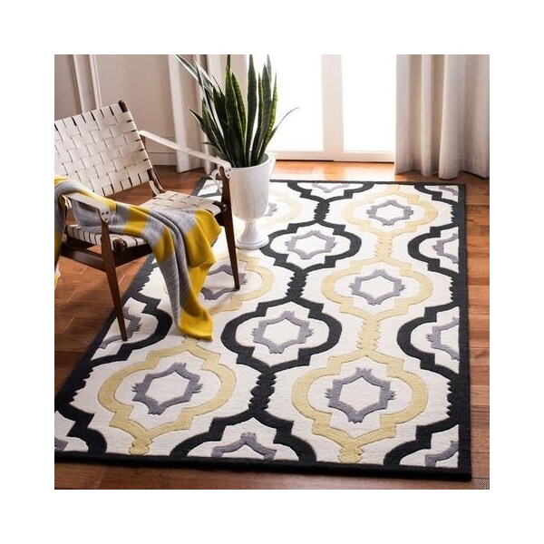 Safavieh Chatham Hand Tufted Rectangle Rug- Ivory - Multi- 2 ft. 3 in. x 9 ft. - CHT747A-29