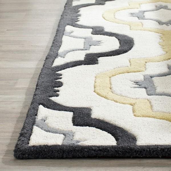 Safavieh Chatham Hand Tufted Rectangle Rug- Ivory - Multi- 2 ft. 3 in. x 9 ft. - CHT747A-29