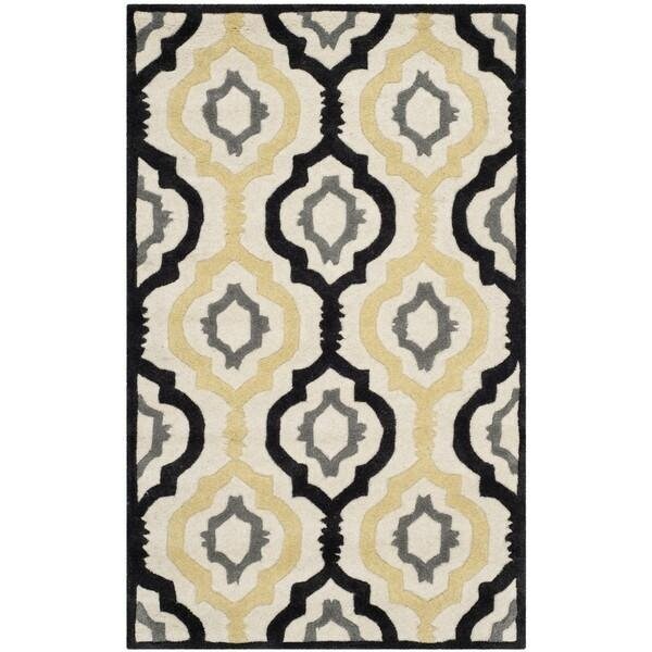 Safavieh Chatham Hand Tufted Rectangle Rug- Ivory - Multi- 2 ft. 3 in. x 9 ft. - CHT747A-29