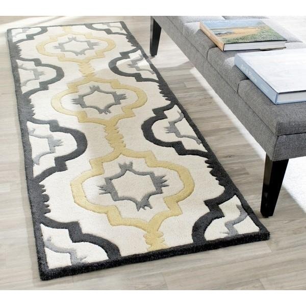 Safavieh Chatham Hand Tufted Rectangle Rug- Ivory - Multi- 2 ft. 3 in. x 9 ft. - CHT747A-29