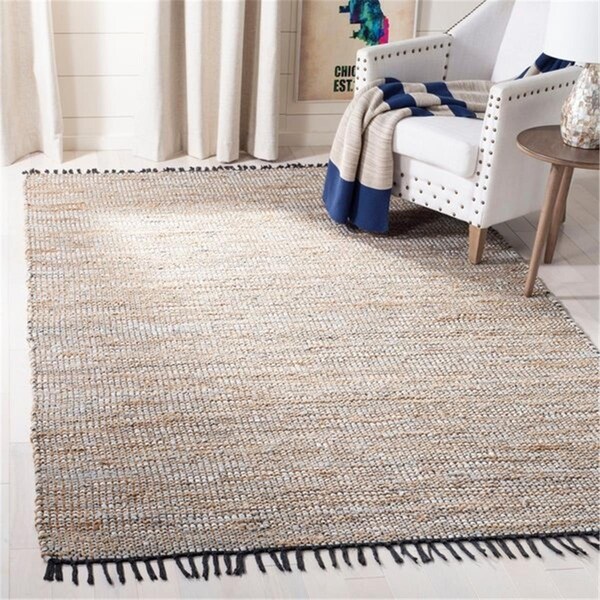 Safavieh Vintage Leather Bohemian Square Hand Woven RugsSilver 6 x 6 ft. - VTL203G-6SQ