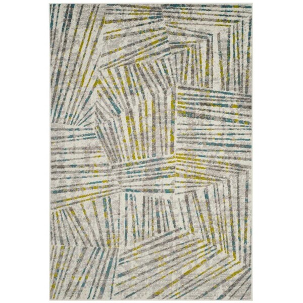 Safavieh 9 x 12 ft. ContemporarySkyler Power Loom Area RugGrey & Green - SKY191G-9