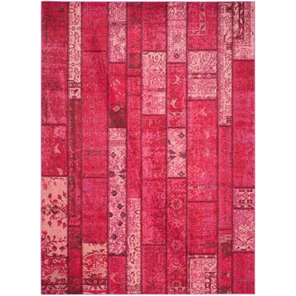 Safavieh Monaco Power Loomed Rectangle Rug- Pink - Multi- 4 x 5 ft. 7 in. - MNC216D-4