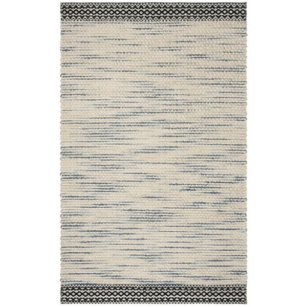 Safavieh 8 x 10 ft. Natura Collection Global Rectangle Hand Woven RugBlack & Ivory - NAT106Z-8