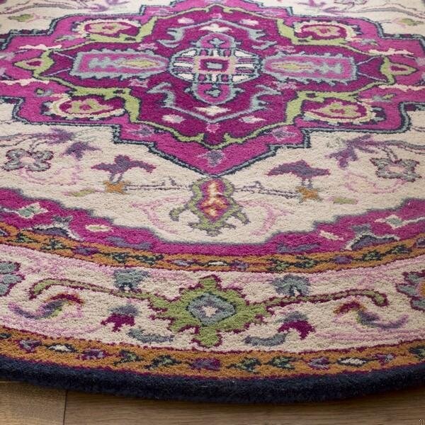 Safavieh 2 ft.-6 in. x 4 ft. Bellagio Hand Tufted Accent Area Rug, Ivory and Pink - BLG541A-24