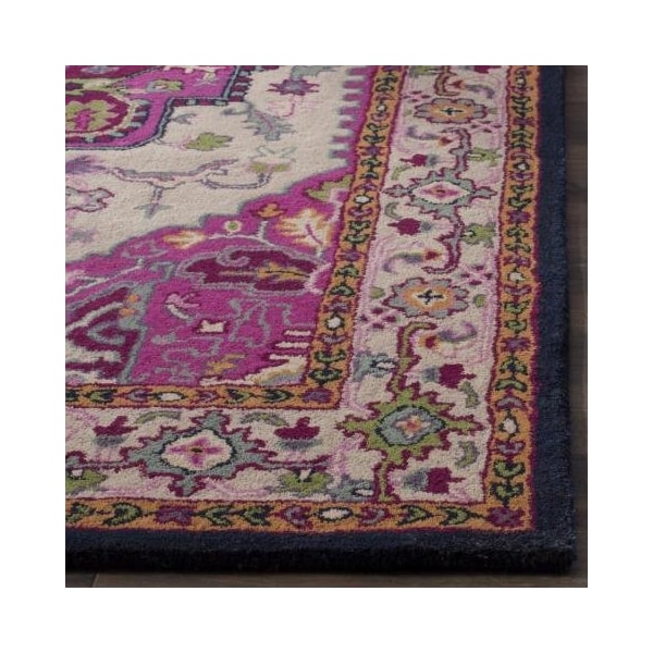 Safavieh 2 ft.-6 in. x 4 ft. Bellagio Hand Tufted Accent Area Rug, Ivory and Pink - BLG541A-24