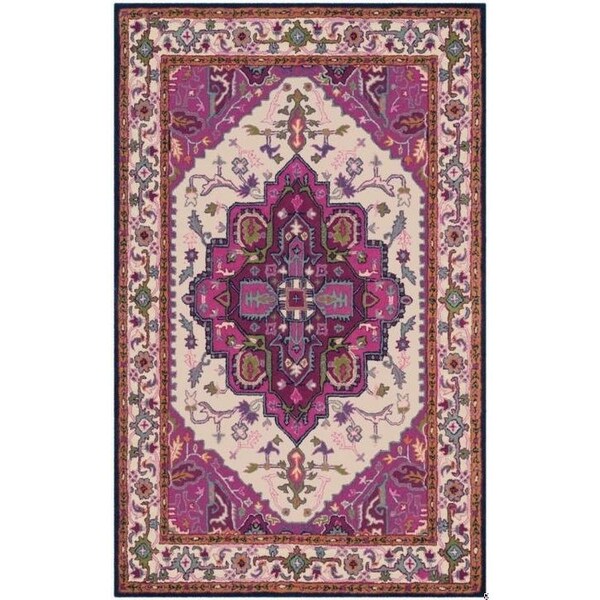 Safavieh 2 ft.-6 in. x 4 ft. Bellagio Hand Tufted Accent Area Rug, Ivory and Pink - BLG541A-24