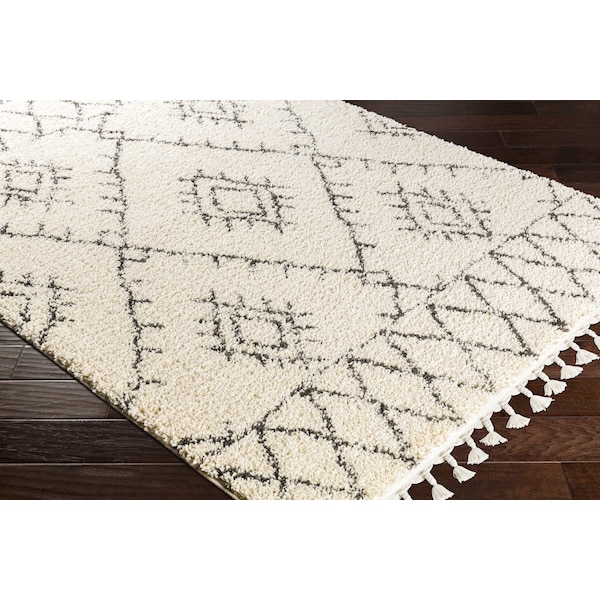 Livabliss Berber Shag BBE-2305 Area Rug , With Fringe - BBE2305-35