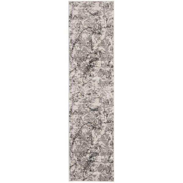 Safavieh 2 x 22 ft. Skyler Power Loomed Runner Area Rug Grey & Ivory - SKY186K-222