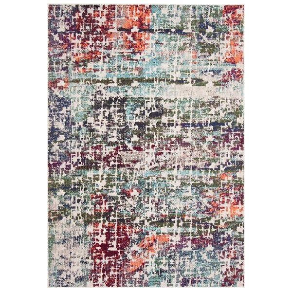 Safavieh 4 x 6 ft. Madison 400 Power Loomed Rectangle Area Rug Blue & Green - MAD469A-4