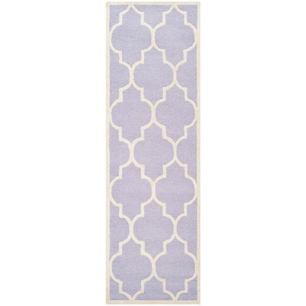 Safavieh Cambridge Hand Tufted Accent RugLavander & Ivory 2 x 3 ft. - CAM134C-2