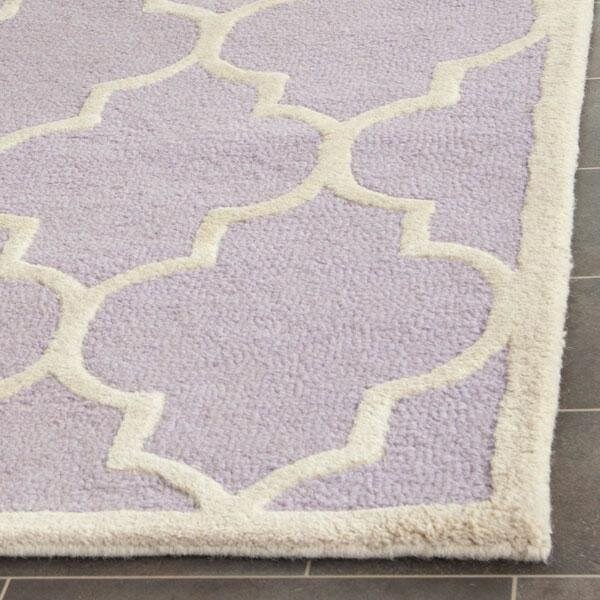 Safavieh Cambridge Hand Tufted Accent RugLavander & Ivory 2 x 3 ft. - CAM134C-2