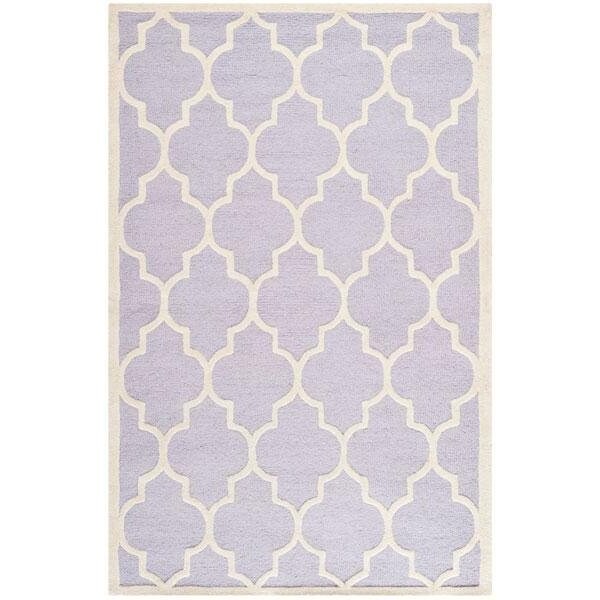 Safavieh Cambridge Hand Tufted Accent RugLavander & Ivory 2 x 3 ft. - CAM134C-2