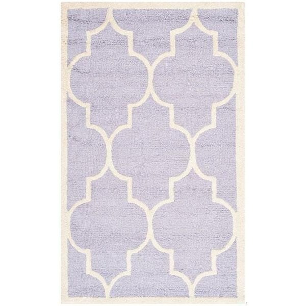 Safavieh Cambridge Hand Tufted Accent RugLavander & Ivory 2 x 3 ft. - CAM134C-2