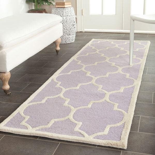 Safavieh Cambridge Hand Tufted Accent RugLavander & Ivory 2 x 3 ft. - CAM134C-2