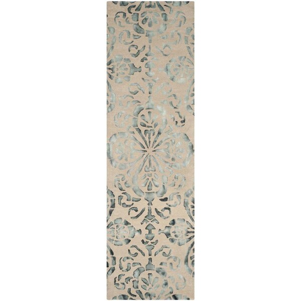 Safavieh 2 ft. 3 in. x 8 ft. Runner Dip Dye Hand Tufted RugCamel & Grey - DDY719M-28