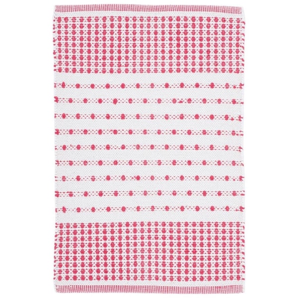 Safavieh 2 ft.-3 in. x 9 ft. Montauk Contemporary Runner Flat Weave Rug Red & Ivory - MTK714Q-29