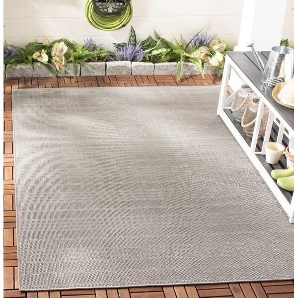 Safavieh Bermuda 800 Contemporary Rectangle Power Loomed RugsGrey 9 x 12 ft. - BMU802F-9
