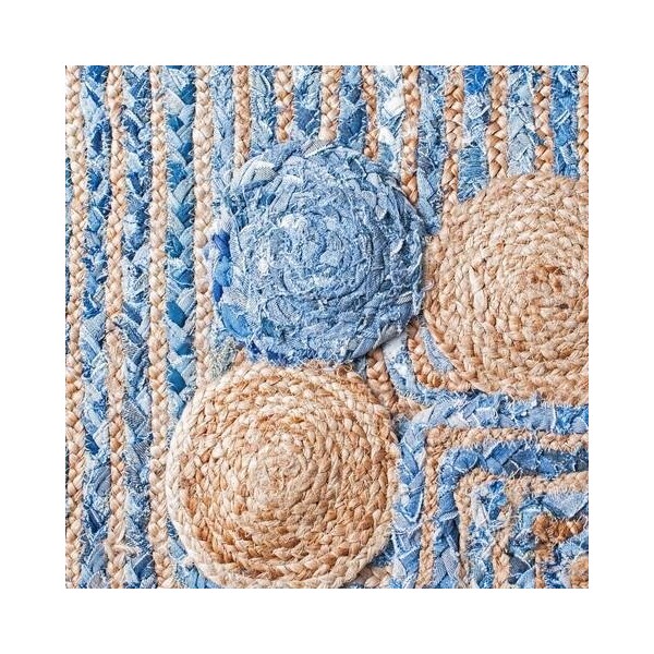 Safavieh 2 ft.-3 in. x 8 ft. Cape Cod Hand Woven Runner RugBlue & Beige - CAP201C-28
