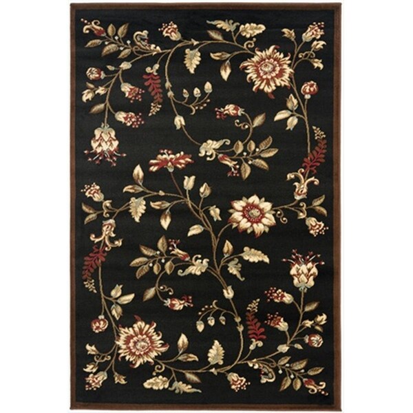 Safavieh 4 x 6 ft. Small Rectangle Lyndhurst Black and Multi Color Traditional Rug - LNH552-9091-4