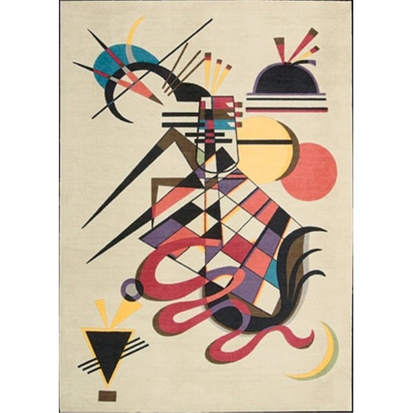Nourison Nourison 11553 Modern Art Area Rug Collection Balsa 4 ft x 6 ft Rectangle - 99446115539