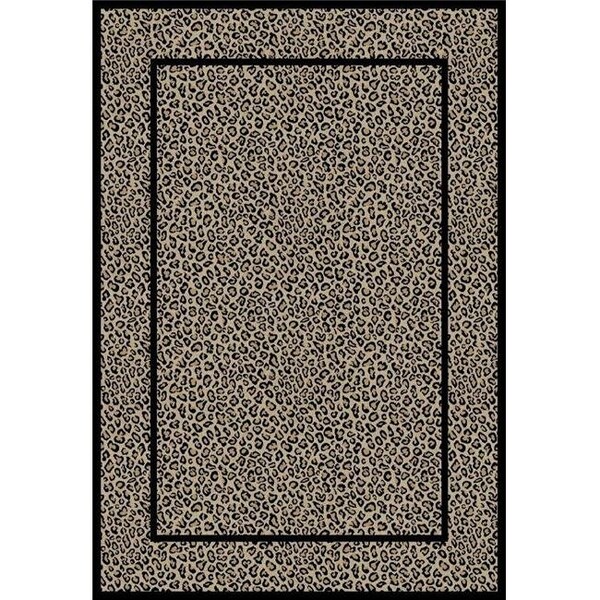 Concord Global Trading Concord Global 44923 2 ft. 7 in. x 4 ft. Jewel Leopard - Beige - 44923