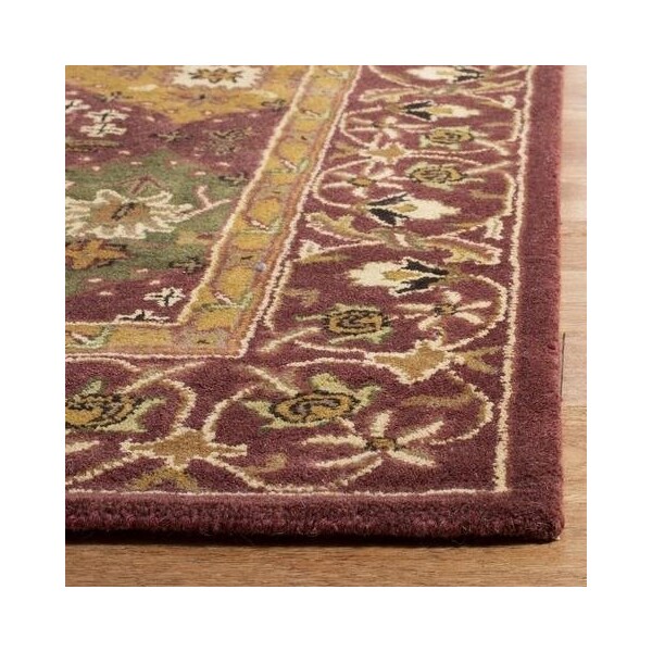 Safavieh 2 ft.-3 in. x 8 ft. Runner Traditional Antiquity- Wine Hand Tufted Rug - AT57B-28