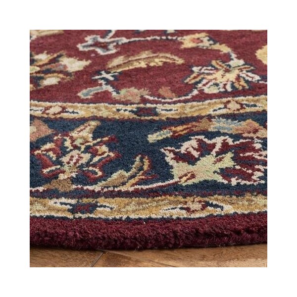 Safavieh 2 Ft. - 3 In. x 4 Ft. Accent- Traditional Classic Burgundy And Navy Hand Tufted Rug - CL362A-24