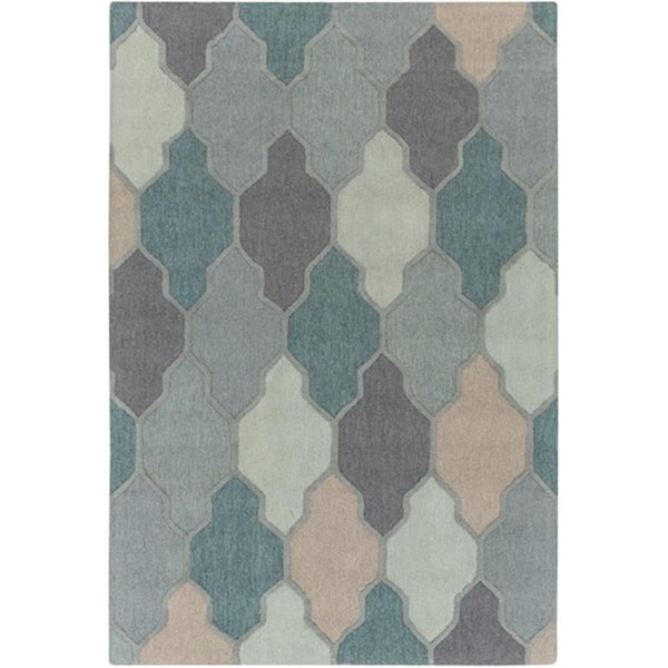 Artistic Weavers Pollack Morgan Rectangle Hand Tufted Area Rug- Teal Multi - 3 x 5 ft. - AWAH2036-35