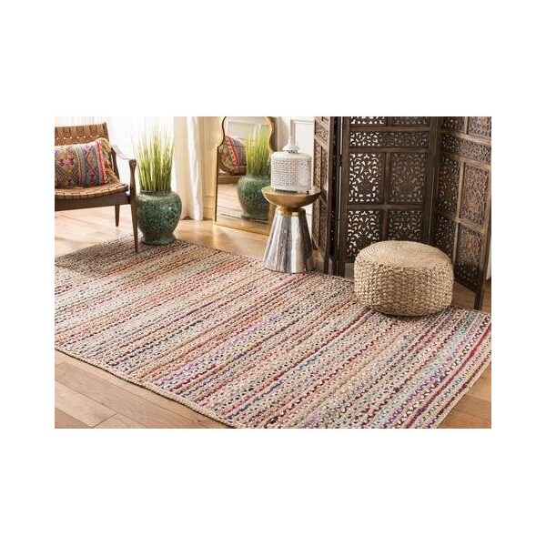 Safavieh 6 x 6 ft. BohemianCape Cod Hand Woven Area RugNatural & Multi - CAP251A-6SQ