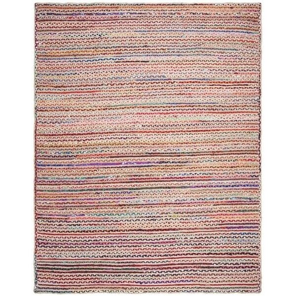 Safavieh 6 x 6 ft. BohemianCape Cod Hand Woven Area RugNatural & Multi - CAP251A-6SQ