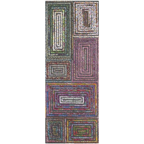Safavieh Nantucket Hand Tufted Runner RugCharcoal 2 ft.-3 in. x 8 ft. - NAN609A-28