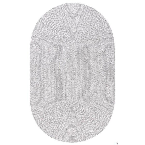Safavieh 4 x 6 ft. Braided Contemporary Oval Hand Woven Area Rug, Silver & Grey - BRD315F-4OV