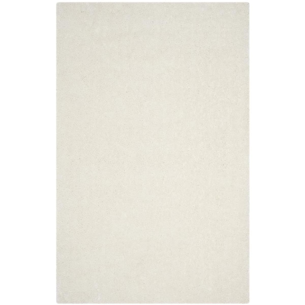 Safavieh 4 x 6 ft. Luxe Shag Hand Tufted Rug, Ivory - Small Rectangle - SGX160A-4
