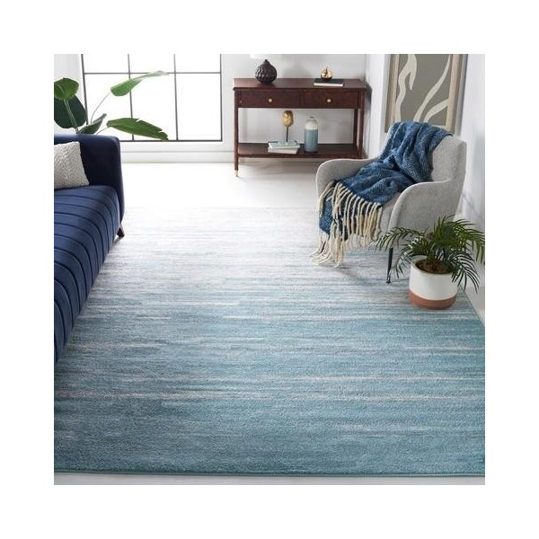 Safavieh 6 ft.-7 in. x 6 ft.-7 in. Adirondack Square Area Rug in Aqua & Ivory - ADR113J-7SQ