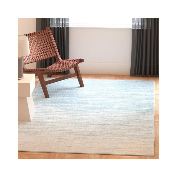 Safavieh 6 ft.-7 in. x 6 ft.-7 in. Adirondack Square Area Rug in Aqua & Ivory - ADR113J-7SQ