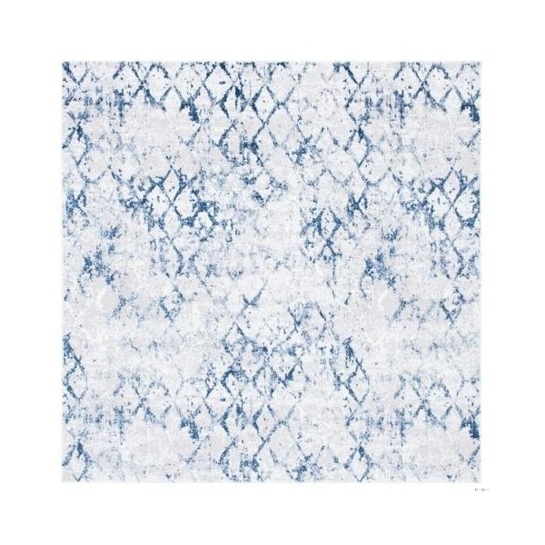 Safavieh 11 x 15 ft. Amelia 700 Contemporary Rectangle Rug, Grey & Navy - ALA783H-1115