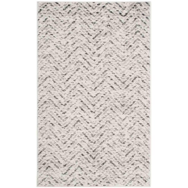 Safavieh Adirondack Power Loomed Small Rectangle Rugs, Ivory and Charcoal - 3 x 5 ft. - ADR104N-3