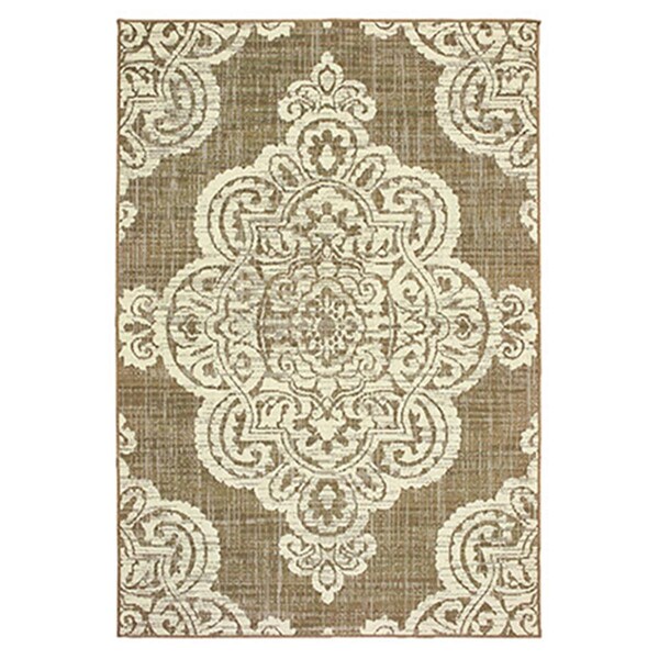 Oriental Weavers 1 ft. 9 in. x 3 ft. 9 in. Marina Rectangle Rug Tan - M5929J053114ST